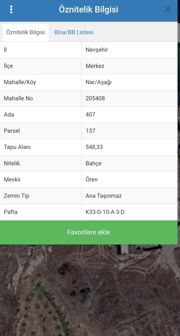 NARDA CENNETTEN BİR KÖŞE 548M2 SATILIK BAĞ