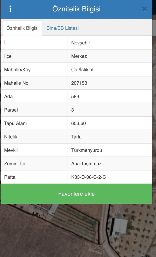 ÇAT İSTİKLALDE 653 M2 HAZIR KURULU BAĞ