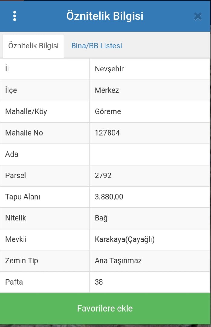 GÖREMEDE 3880M2 SATILIK BAĞ