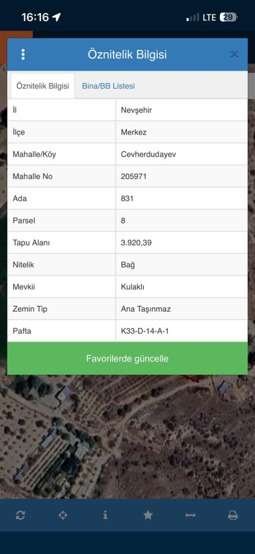 CEVHERDUDAYEVDE SATILIK BAĞ.